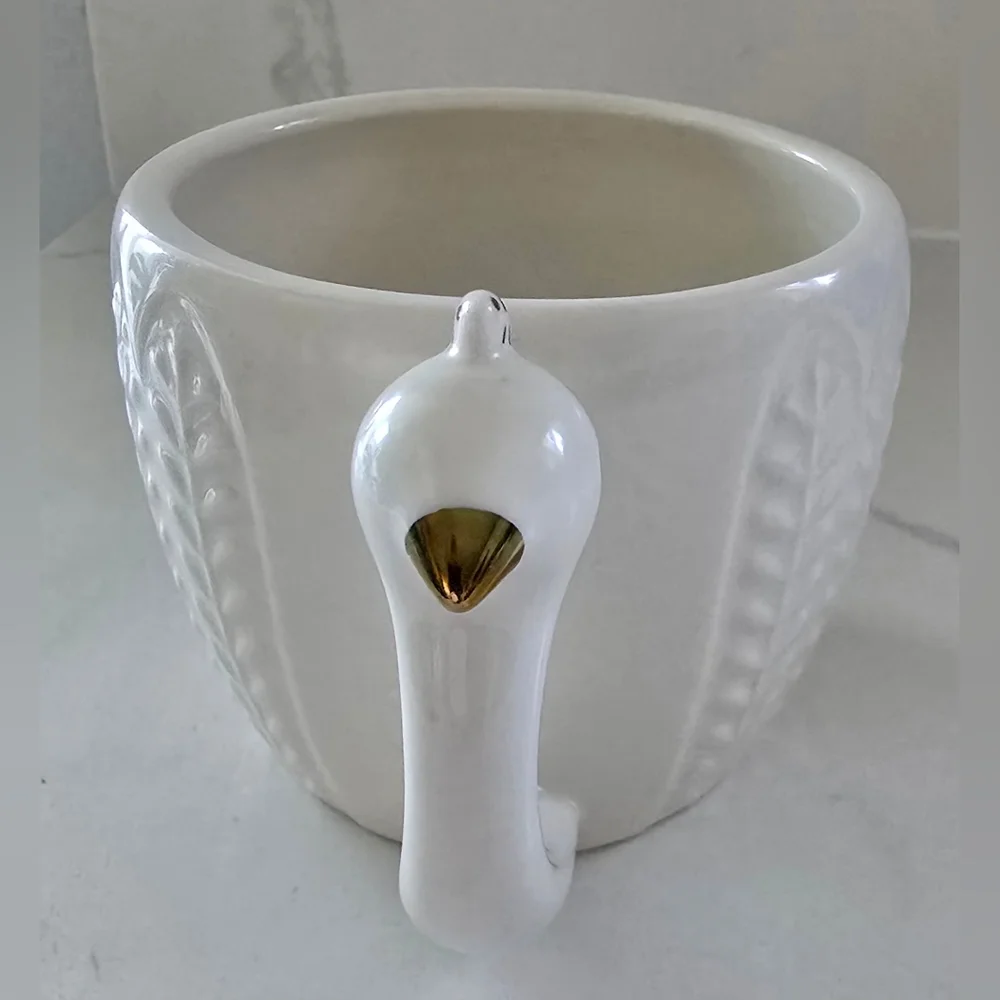Opal House Charming White Ceramic Bird Coffee Mug Cup‎